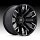 Fuel Rebar 6 D849 Gloss Black Milled Custom Truck Wheels